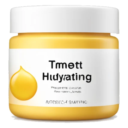 hydrating cream pot with label sticker