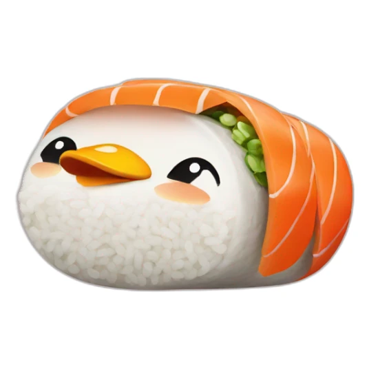sushi duck sticker