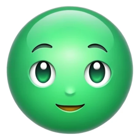 Esfera toda verde clara sem fundo sticker