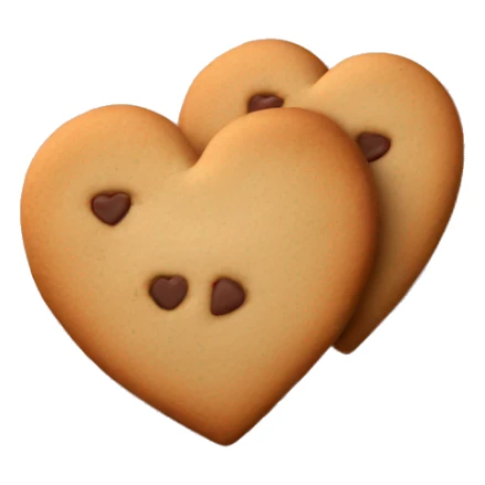 heart shaped cookies on a plate  sticker