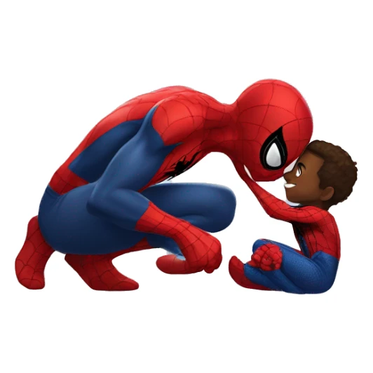 spider-man sending a kiss sticker