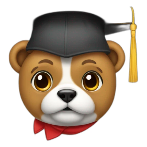Osito graduado sticker