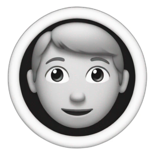 The world in black and white sticker