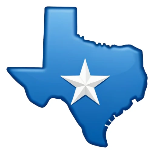 shape of texas sticker