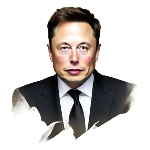 Elon Musk in a corn husk ￼ sticker