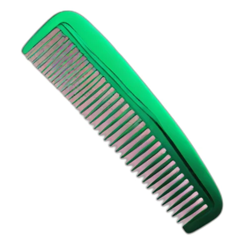 comb for hair green sticker