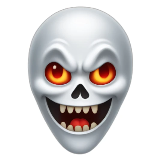 ghost diable rouge sticker