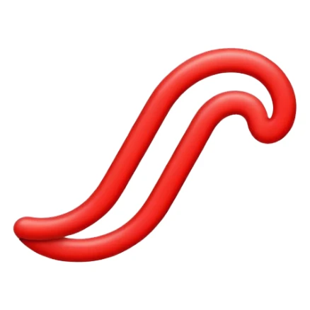 Red line painting sticker