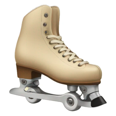 beige vintage skates sticker