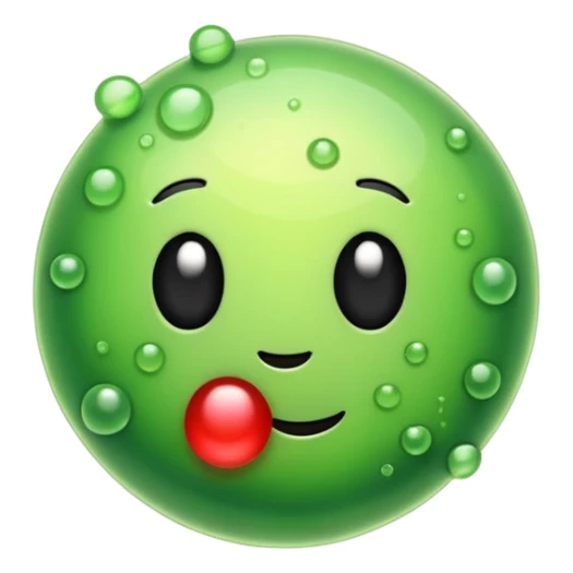 un emoji de dos bacterias sticker