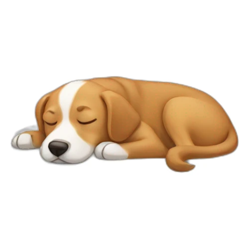 Sleeping-dog sticker