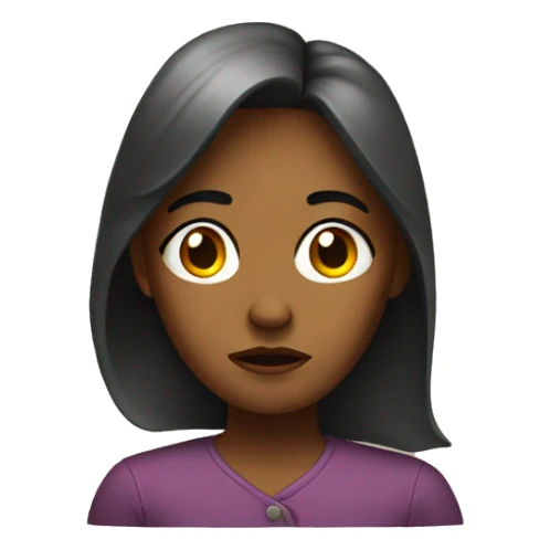 a troubled woman
 sticker