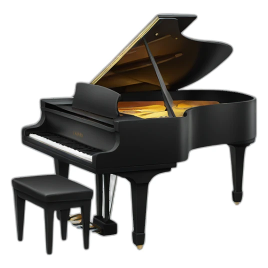 cat with piano sticker