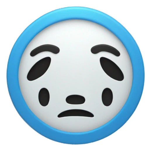 Blue circle with white good  sticker