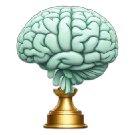 trophy like brain sticker