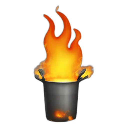 Server burning sticker