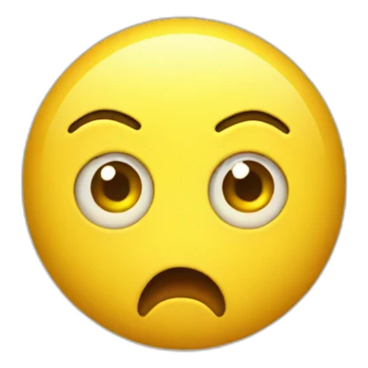 Shocked yellow face sticker