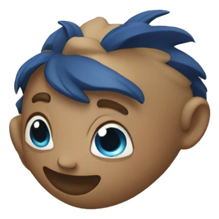 cœur bleu foncé sticker