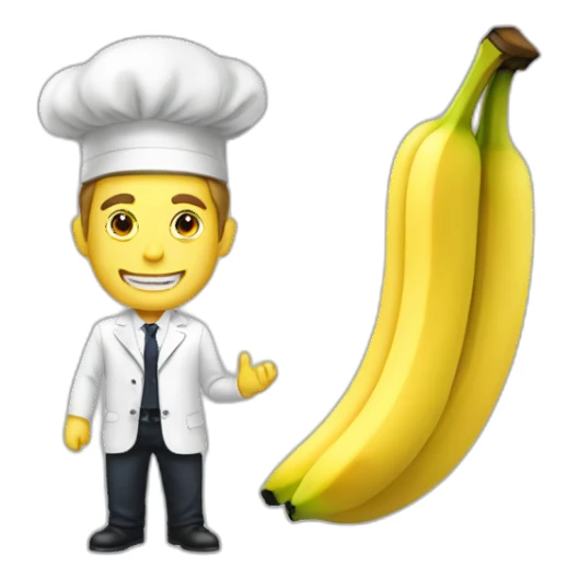 Macron-cook-banana sticker