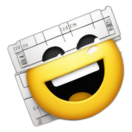 music ticket mascot sticker