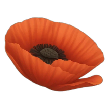Poppy emoji sticker