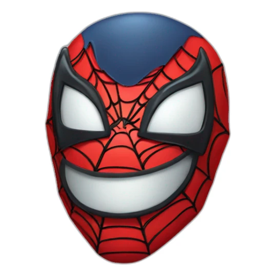 Spiderman cartoony head sticker