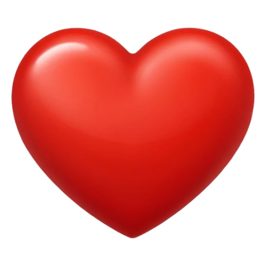 classic red heart emoji sticker