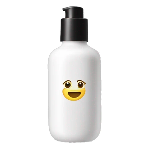 liquid facial exfoliating bottle with label sticker