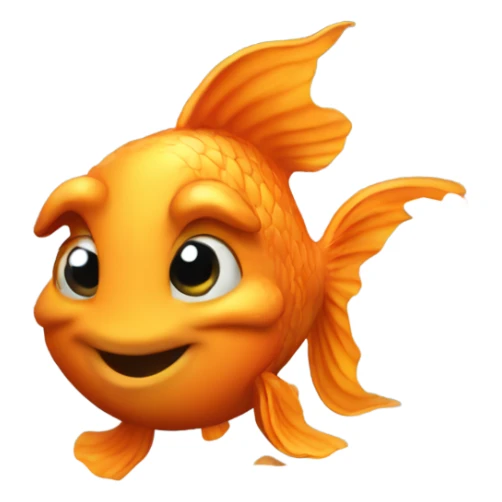 A goldfish climbing an oak tree in winter  sticker