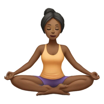 a Women on a yoga position sticker
