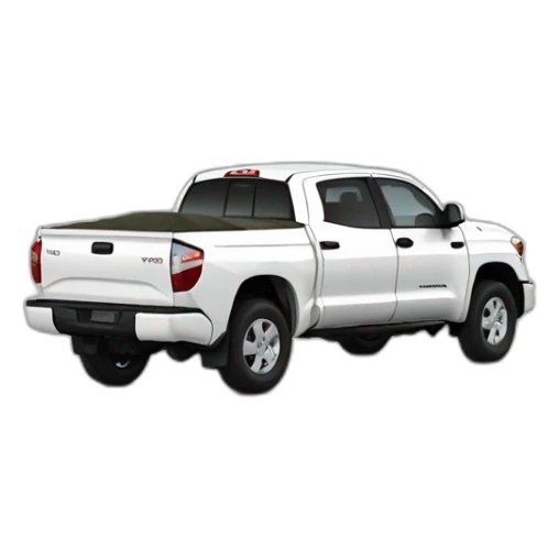 White toyota tundra sticker