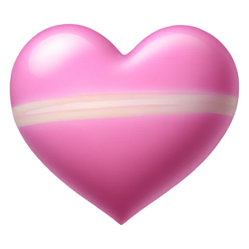 babypink heart shape saturn sticker