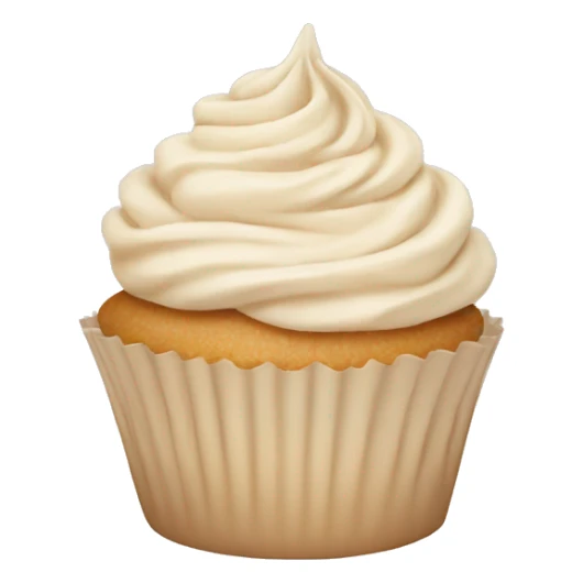 pastel beige cupcake sticker