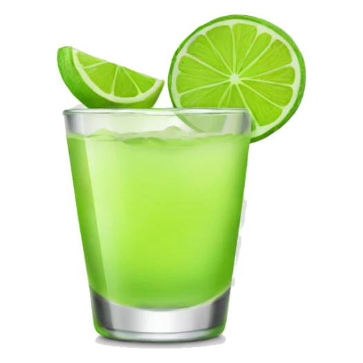 Shot with lime  sticker