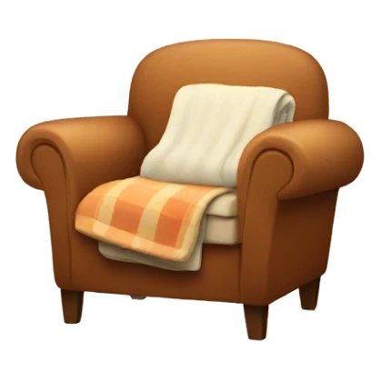 cosy chair with blanket sticker