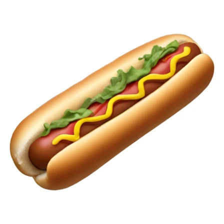 Hot dog in a hallway sticker