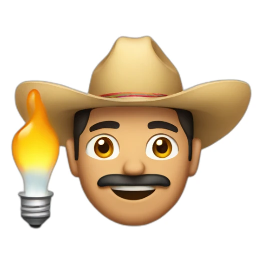 mexican guy with gas and a light sticker