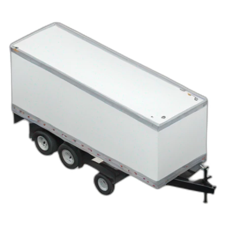 Top view of trailer turning sticker