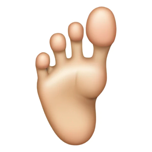 A foot with a thumb as a big toe sticker