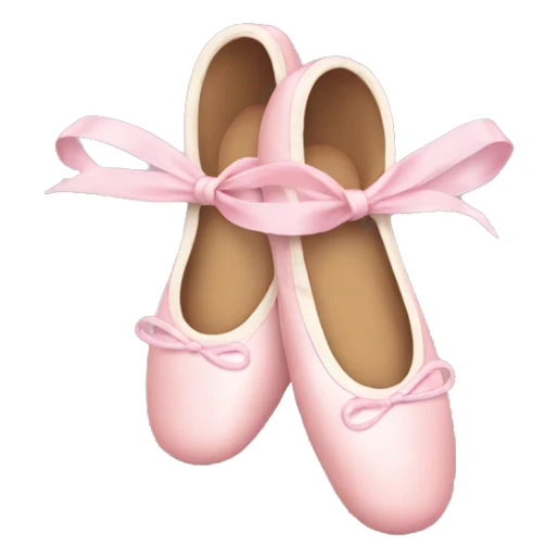 light pink christmas ballet shoes sticker