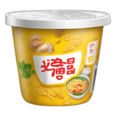tiny aluminium package with seasoning for instant noodles soup sticker