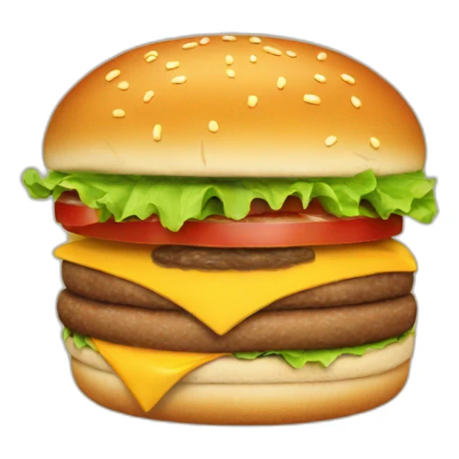 1 burger sticker