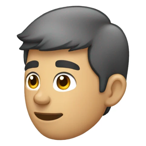 Hombre de perfil viendo a la derecha sticker