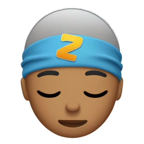 Sleeping(zzz) Runner wearing a sweatband sticker