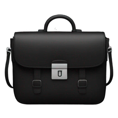 bag looking like "A" modern style. all black sticker