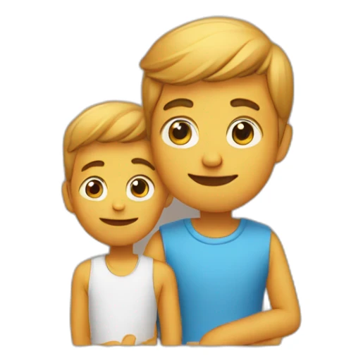 Tata et son fils sticker