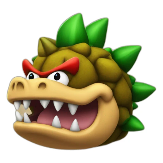 bowser mixed with dung emoji sticker