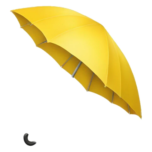 Yellow umbrella  sticker