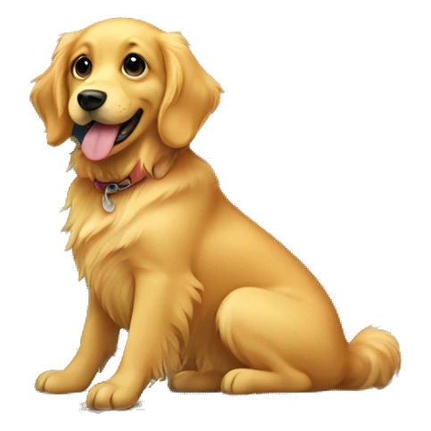 golden retriever on suitcase sticker