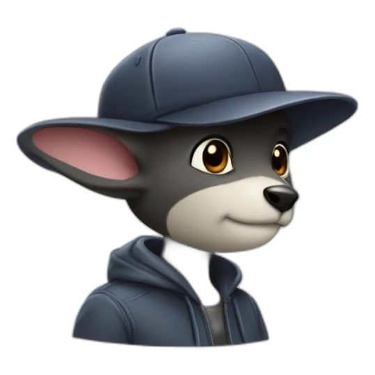 Chauve souris avec une casquette  sticker